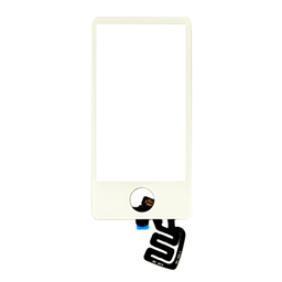 [X2933タッチパネル/フロントガラス] iPod nano 第7世代 デジタイザー 白