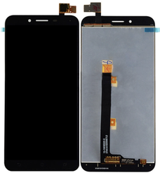 [X3322液晶/LCD] ZenFone3 Max フロントパネル (ZC553KL) 黒