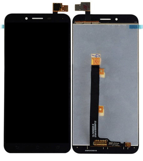 [X3322液晶｜LCD] ASUS ZenFone3 Max フロントパネル （ZC553KL） 黒｜再生品