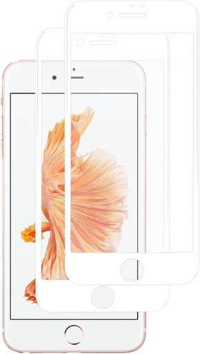 [X2242保護フィルム] （取り寄せ品 ）iPhone 6P｜6SP ガラスフィルム ハード 白