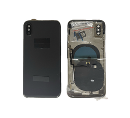[X4094背面ガラス] iPhone X バックガラス(フレーム一体型) 互換品 黒