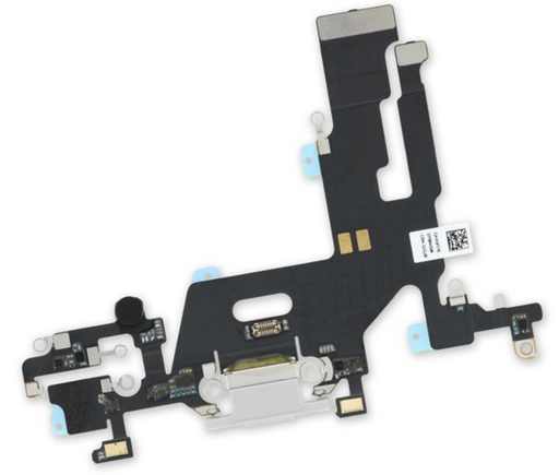 [X2337ライトニングコネクター｜充電ポート] iPhone 11 ドックコネクター  白 取り外し品