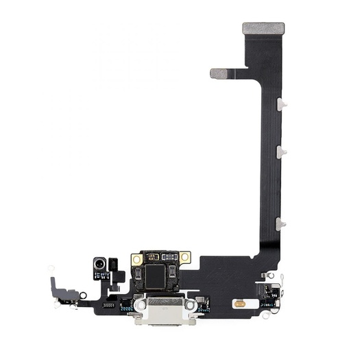 [X2333ライトニングコネクタ｜充電ポート] iPhone 11ProMax ドックコネクター 銀  取り外し品