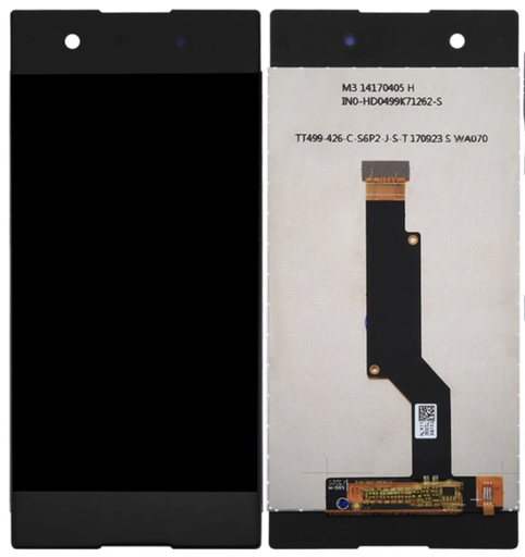 [X3014液晶｜LCD] Xperia XA1 フロントパネル 黒｜再生品