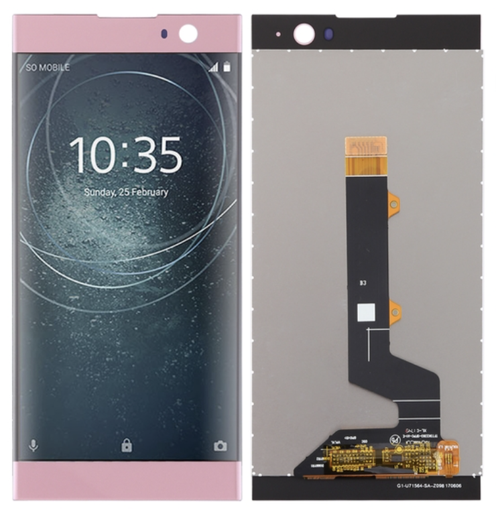 [X3020液晶｜LCD] Xperia XA2 フロントパネル ピンク｜再生品