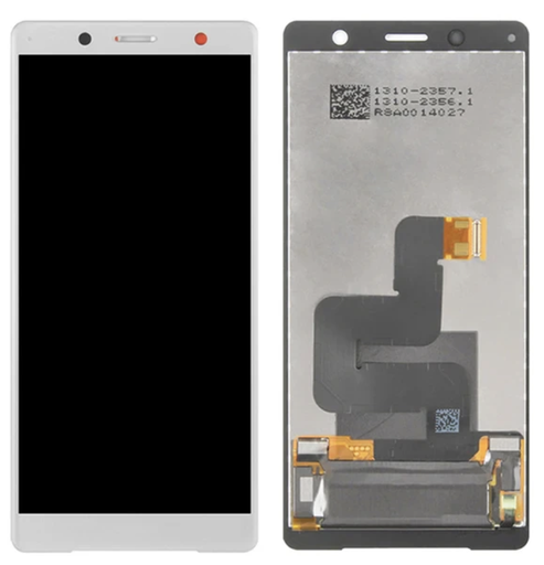 [X3045液晶｜LCD] （取り寄せ品 ）Xperia XZ2 Compact フロントパネル ホワイトシルバー｜再生品