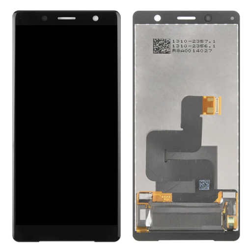[X3046液晶｜LCD] Xperia XZ2 Compact フロントパネル 黒｜再生品