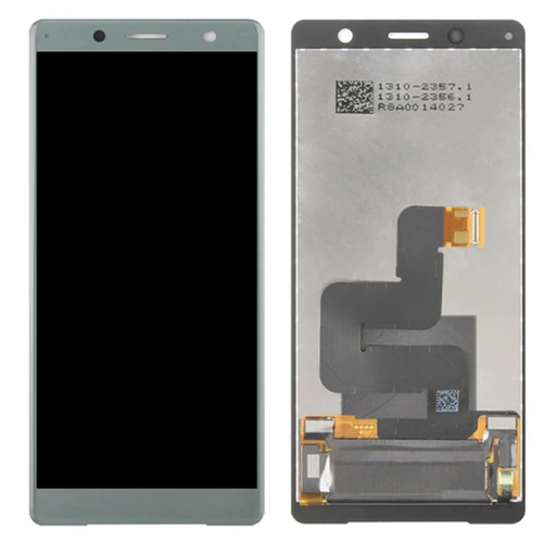 [X3047液晶｜LCD] （取り寄せ品）Xperia XZ2 Compact フロントパネル 緑｜再生品