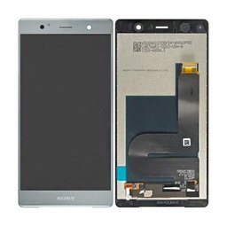 [X3049液晶/LCD] Xperia XZ2 Premium フロントパネル 銀