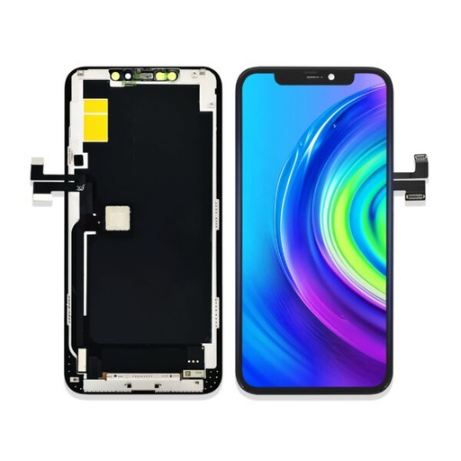 [X2085互換パネル｜液晶] iPhone 11ProMax フロントパネル 黒｜互換品（SoftOLED）