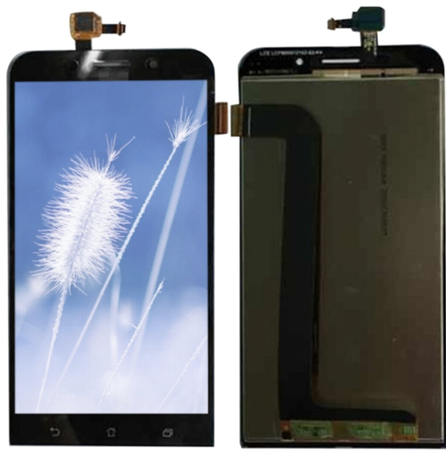 [X3337液晶｜LCD] ASUS Zenfone Max フロントパネル （ZC550KL） 黒｜再生品