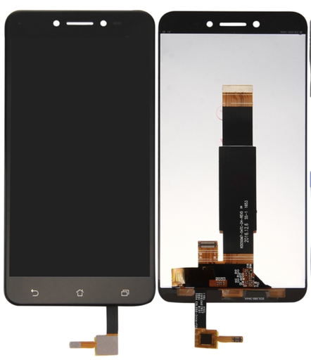 [X3334液晶｜LCD] ASUS Zenfone Live フロントパネル （ZB501KL） 黒｜再生品