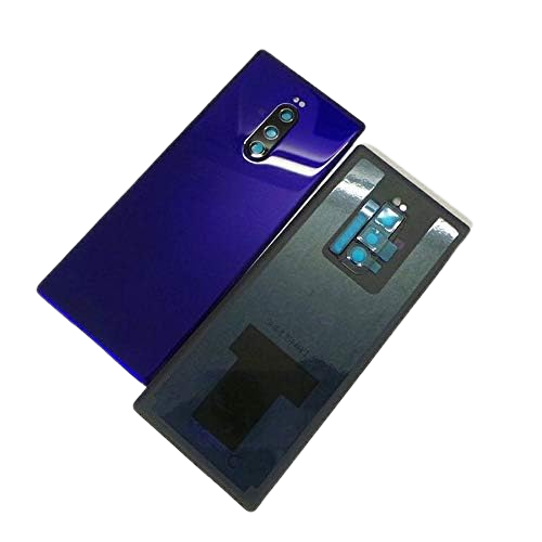 [X3084背面パネル｜バッテリーカバー｜バックカバー] Xperia1 バックパネル パープル