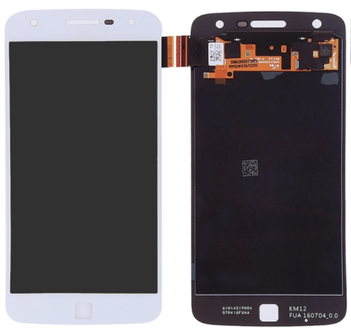 [X3605液晶｜LCD] （特価品）Motorola Moto Z Play フロントパネル 白 ｜OLED再生品