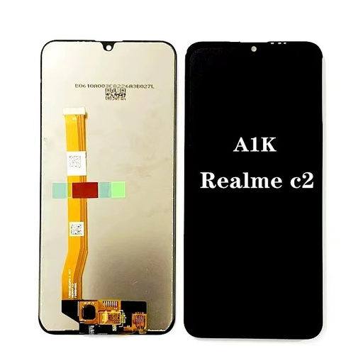 [X3571液晶｜LCD] Realme C2 フロントパネル 黒｜再生品