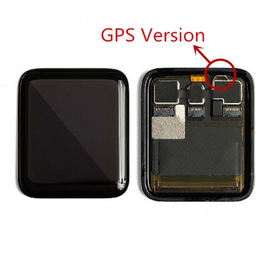 [X2955液晶｜LCD] （取り寄せ品）Apple Watch Series 3・38mm フロントパネル GPS版 黒｜取り外し品