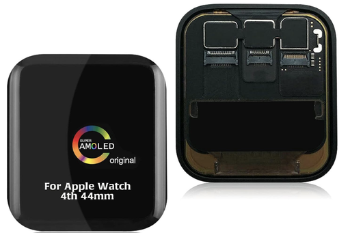 [X2960液晶｜LCD] Apple Watch Series 4・44mm フロントパネル 黒｜取り外し品