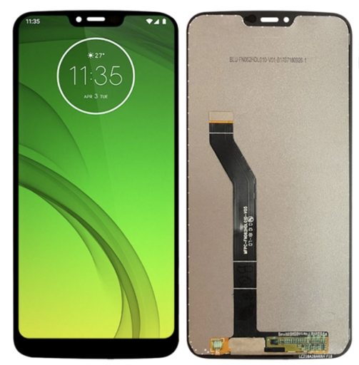 [X3610液晶｜LCD] （取り寄せ品）Motorola Moto G7 Power フロントパネル 黒｜再生品