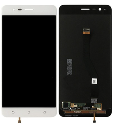 [X3338液晶/LCD] Zenfone 3 Zoom フロントパネル (ZE553KL) 白