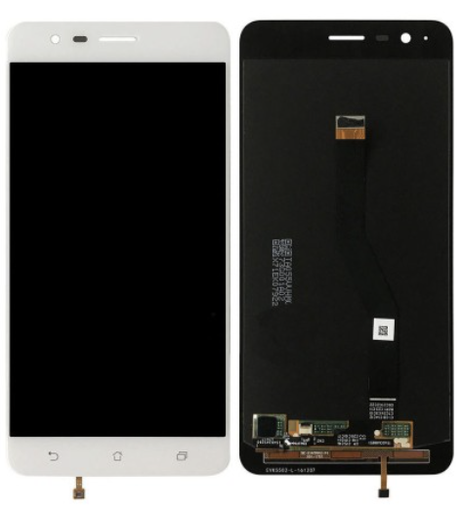 [X3338液晶｜LCD] ASUS Zenfone 3 Zoom フロントパネル （ZE553KL） 白｜再生品