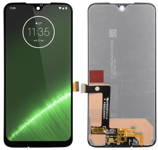 [X3609液晶｜LCD] Motorola Moto G7｜G7 Plus フロントパネル 日本版 黒｜再生品