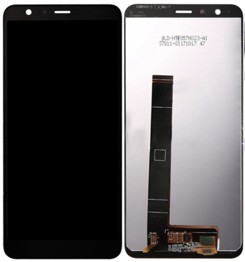 [X3335液晶｜LCD] ASUS Zenfone Max Plus（M1） フロントパネル 黒｜再生品