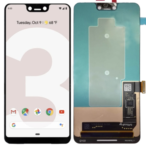 [X3480液晶｜LCD] Google Pixel 3XL フロントパネル 黒 ｜OLED再生品