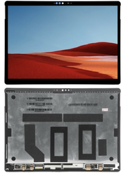 [X3520液晶/LCD] Surface ProX (1876/2010) フロントパネル (13インチ) 黒