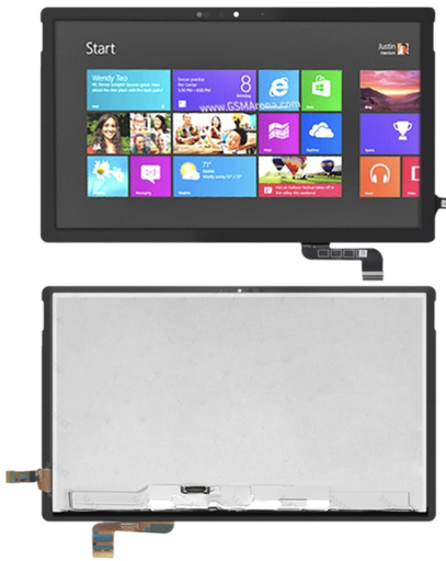 [X3512液晶｜LCD] （取り寄せ品） Surface Book2 （1832） フロントパネル （13.5インチ） 黒｜再生品