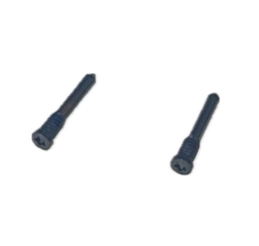 [X2726ペンタローブ ネジ] iPhone X｜11｜12ｼﾘｰｽﾞ ボトムスクリュー星形ネジ 2本セット 銀