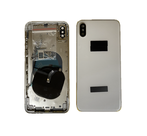[X4097背面ガラス] iPhone XS MAX バックガラス（フレーム一体型） 互換品 白
