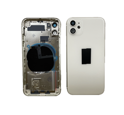 [X4101背面ガラス] iPhone 11 バックガラス(フレーム一体型) 互換品 白