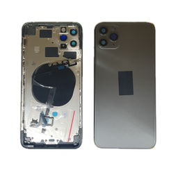 [X4106背面ガラス] iPhone 11 Pro Max バックガラス(フレーム一体型) 互換品 黒