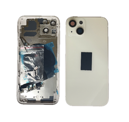 [X4113背面ガラス] iPhone 13 バックガラス(フレーム一体型) 互換品 白