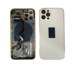 [X4109背面ガラス] iPhone 12 Pro バックガラス(フレーム一体型) 互換品 白