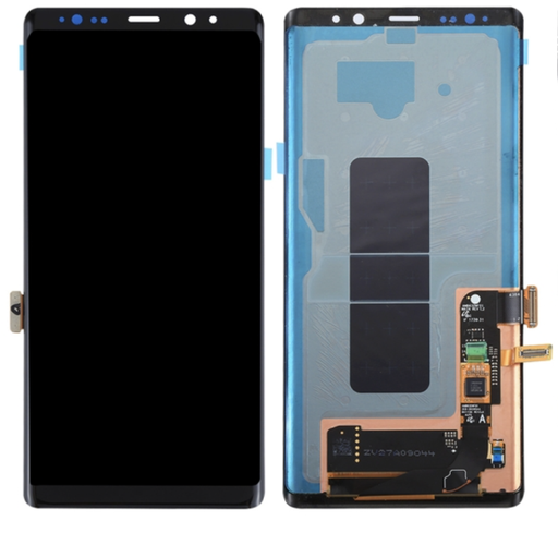 [X3207液晶｜LCD] （取り寄せ品 ）Galaxy Note8 フロントパネル 黒 ｜OLED再生品