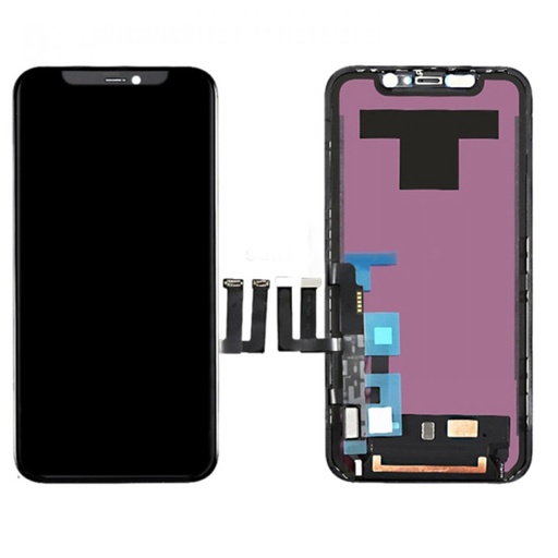 [X2120互換パネル｜液晶（廉価版）] iPhone 11 フロントパネル 黒｜互換品 (廉価版LCD) HD