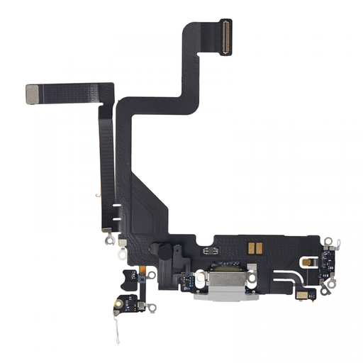 [X2381ライトニングコネクタ｜充電ポート] iPhone 14Pro ドックコネクター 銀  取り外し品