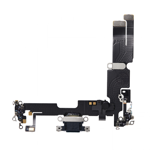 [X2390ライトニングコネクタ｜充電ポート] iPhone 14Plus ドックコネクター 黒  取り外し品