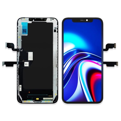 [X2077互換パネル｜液晶] iPhone XS Max フロントパネル 黒｜互換品（SoftOLED）