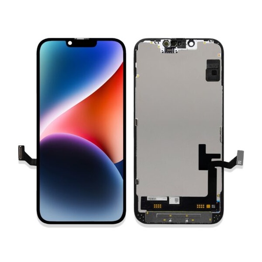 [X2104互換パネル｜液晶] iPhone 14 フロントパネル 黒｜互換品 LCD FHD JK製