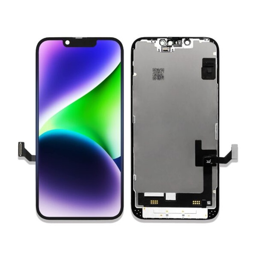 [X4168互換パネル｜液晶] iPhone 14 フロントパネル 黒｜互換品（SoftOLED）