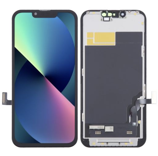 [X2124互換パネル｜液晶（廉価版）] iPhone 13 フロントパネル 黒｜互換品 (廉価版LCD) HD
