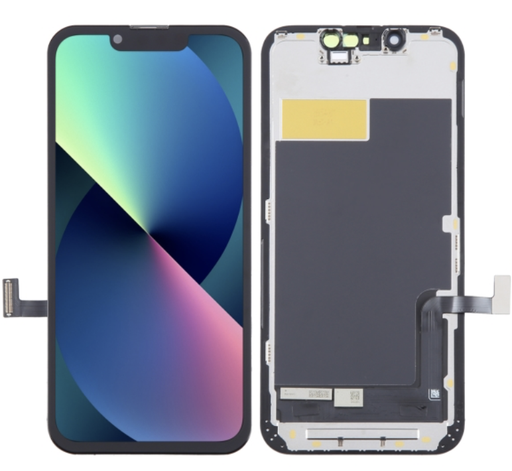 [X2125互換パネル｜液晶（廉価版）] iPhone 13mini フロントパネル 黒｜互換品 (廉価版LCD) HD