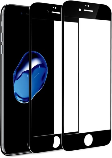 [X2253保護フィルム] iPhone 7G｜8G ガラスフィルム （9D） 黒