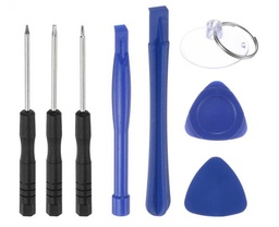 [(取り寄せ品) X3901 工具] 工具 セット A(黒い柄の＋,Y,星ドライバー/青色スティック×2,吸盤,ピック×2)