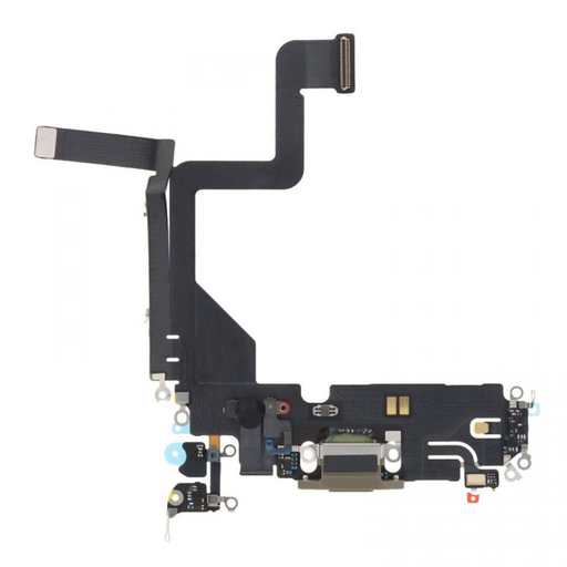 [X2383ライトニングコネクタ｜充電ポート] iPhone 14Pro ドックコネクター 金  取り外し品