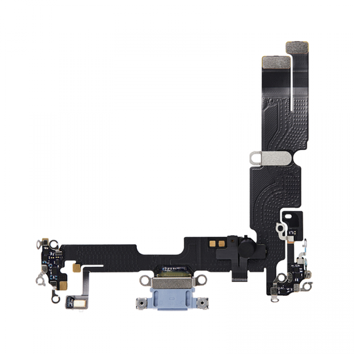 [X2391ライトニングコネクター｜充電ポート] iPhone 14Plus ドックコネクター 青  取り外し品