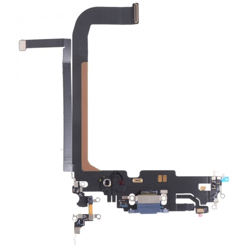[X2369ライトニングコネクター｜充電ポート] iPhone 13ProMax ドックコネクター 青  取り外し品