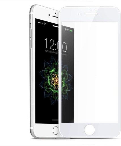 [X2252保護フィルム] iPhone 7G｜8G ガラスフィルム （9D） 白